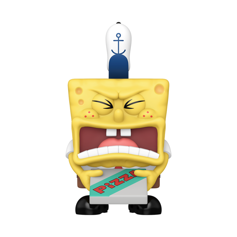 SpongeBob 25. Jubiläum POP! Vinylfigur SB mit Pizza 9 cm