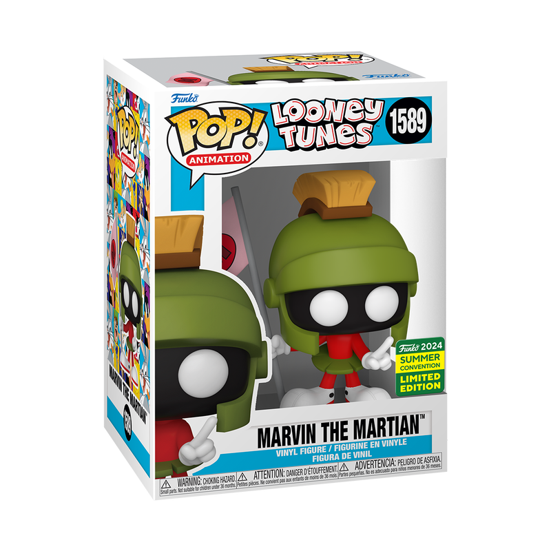 Pop! Marvin le Martien avec Drapeau Martien