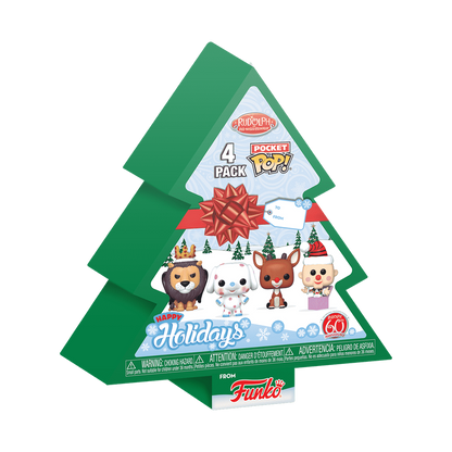 Pocket Pop! Holiday Rudolph the Red-Nosed Reindeer 4-Pack