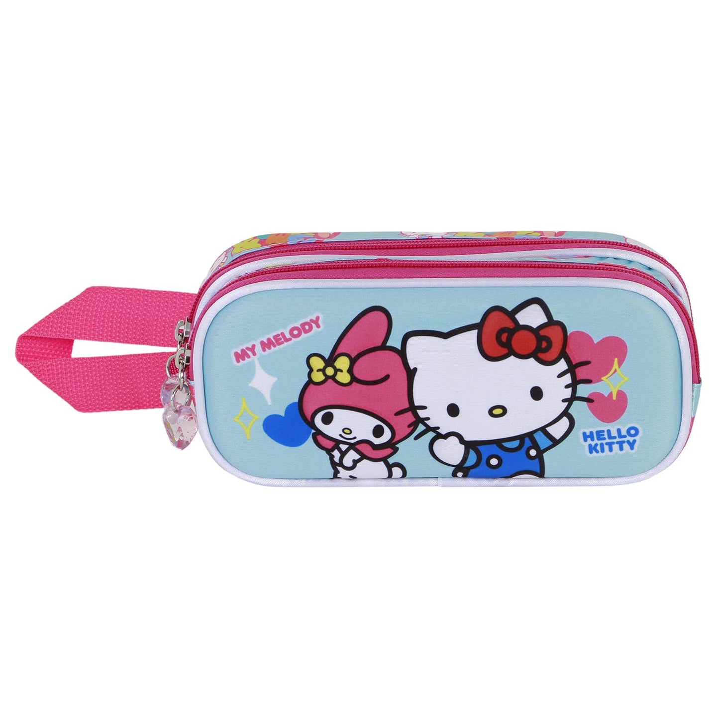 Trousse 3D Double Hello Kitty – Bleu