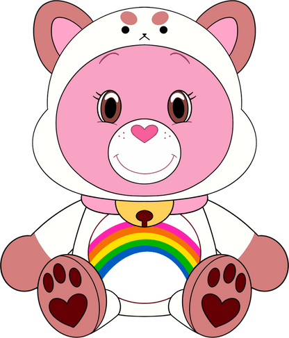 Puppycat x Cheer Bear Plush (9in)