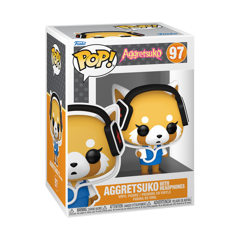 Pop! Aggretsuko met koptelefoon