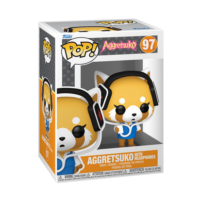 Pop! Aggretsuko met koptelefoon