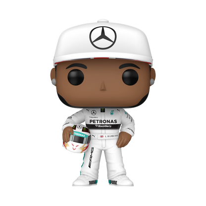 Lewis Hamilton mit Helm 