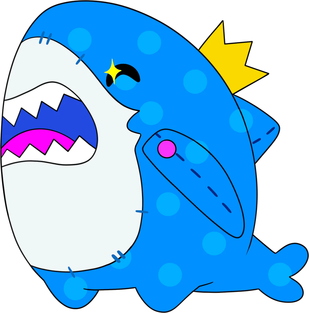 Peluche Shark-un Obey Me! Youtooz Requin Bleu
