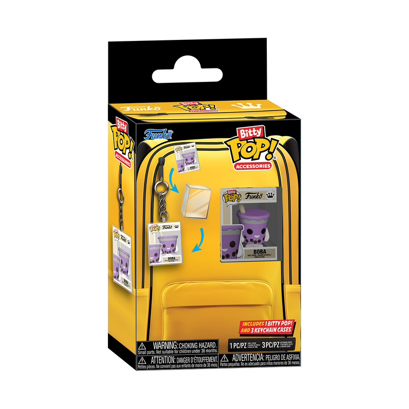 bitty pop accessories keychain cases 4 pack