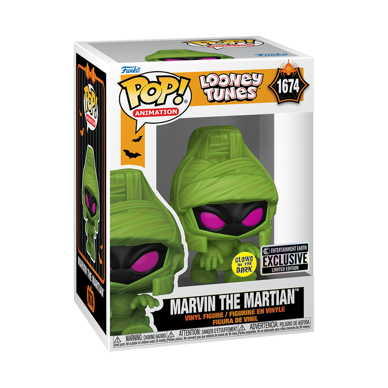 Pop! Marvin le Martien en Costume de Momie (Glow)