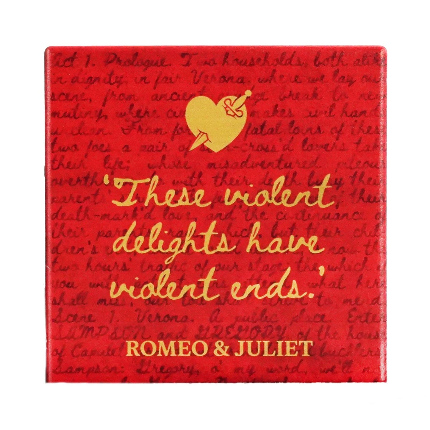 Sous-verre en céramique Shakespeare - Roméo & Juliette