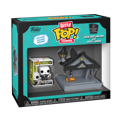 Bitty Pop! Towns Jack Skellington and his House 