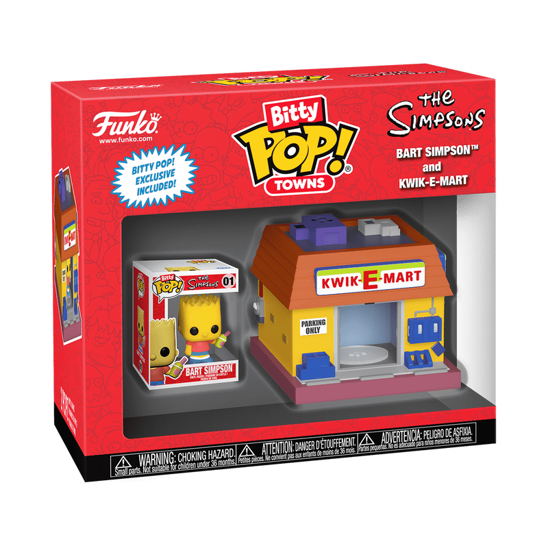 Bitty Pop! Towns Bart Simpson et Kwik-E-Mart