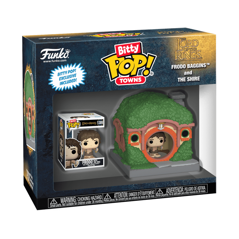 Funko Bitty Pop! Towns Frodon Sacquet et la Comté – Le Seigneur Des Anneaux