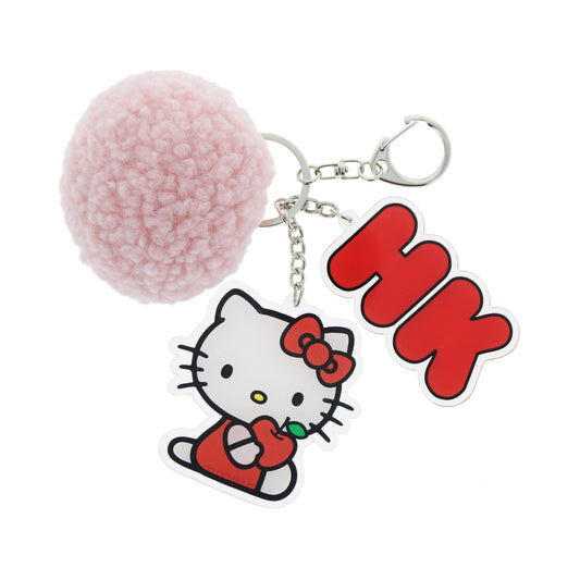 Porte-clés – Hello Kitty Pretty In Pink avec pompon rose | Blueprint Collections – vue 1