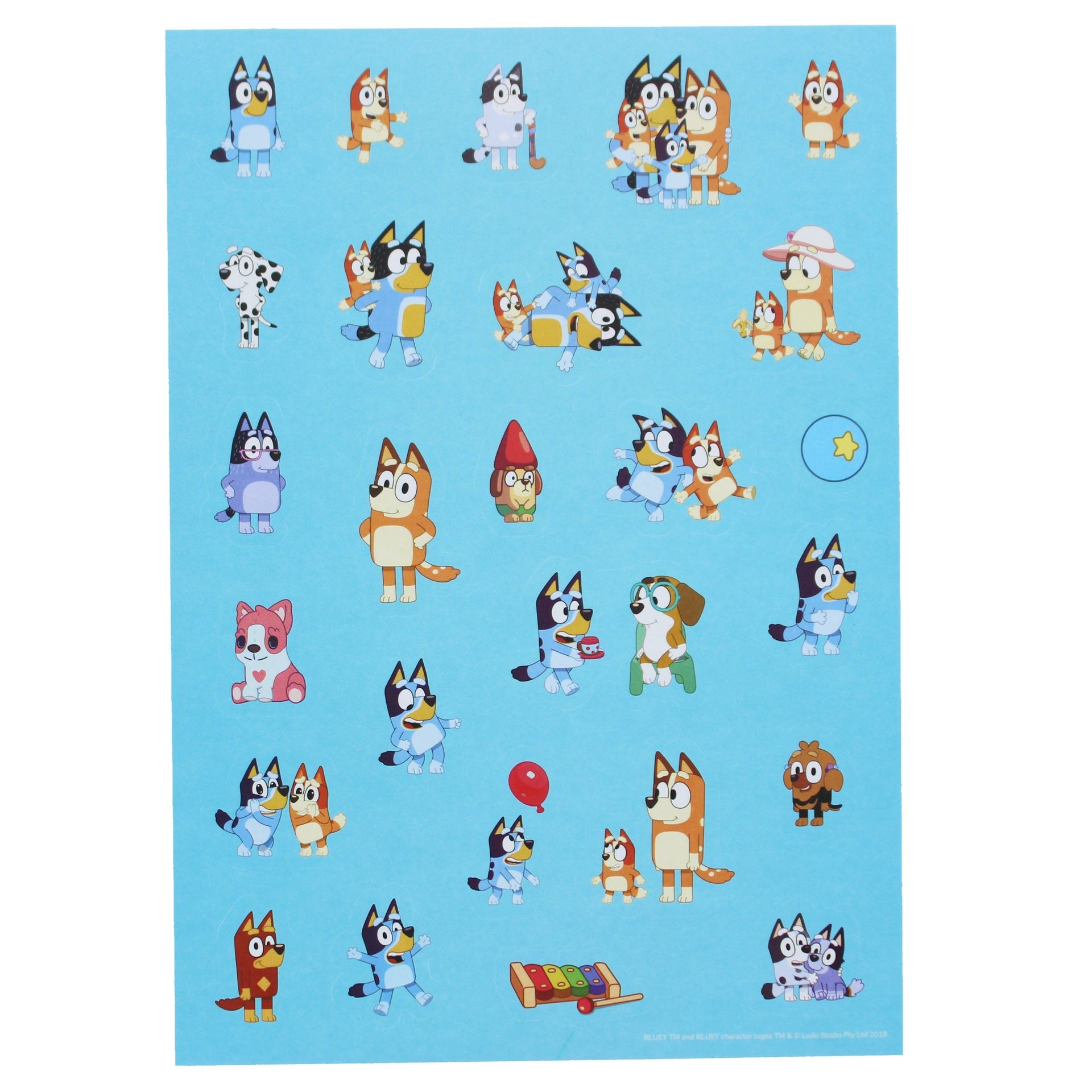 Ensemble – Bluey de coloriage, autocollants et tampons | Blueprint Collections – vue 6