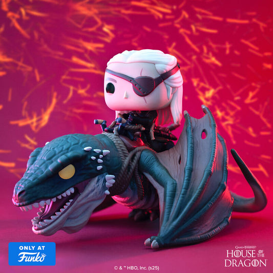 pop rides deluxe aemond targaryen with vhagar 136