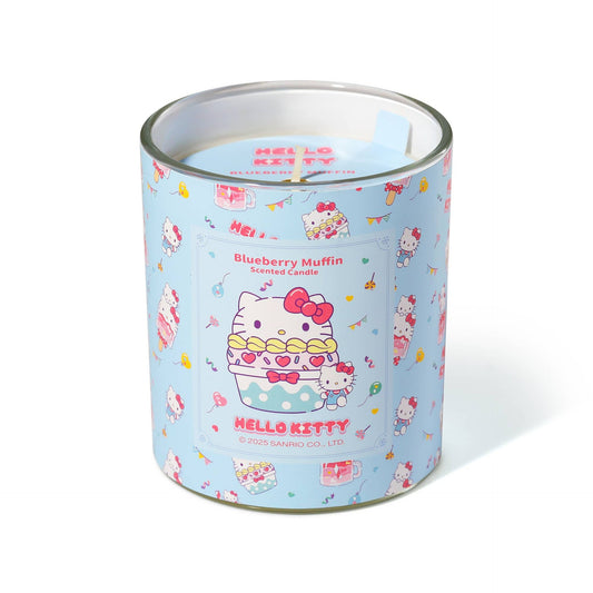 Bougie Imprimé Original Hello Kitty, Parfum Muffin aux Myrtilles