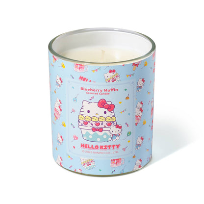 Bougie Imprimé Original Hello Kitty, Parfum Muffin aux Myrtilles