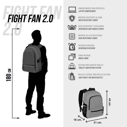 Sac à Dos Fight FAN 2.2 Hello Kitty « Kuromi B et W » – Noir