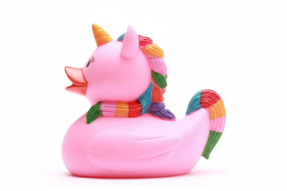 Canard Licorne Rose Arc en Ciel