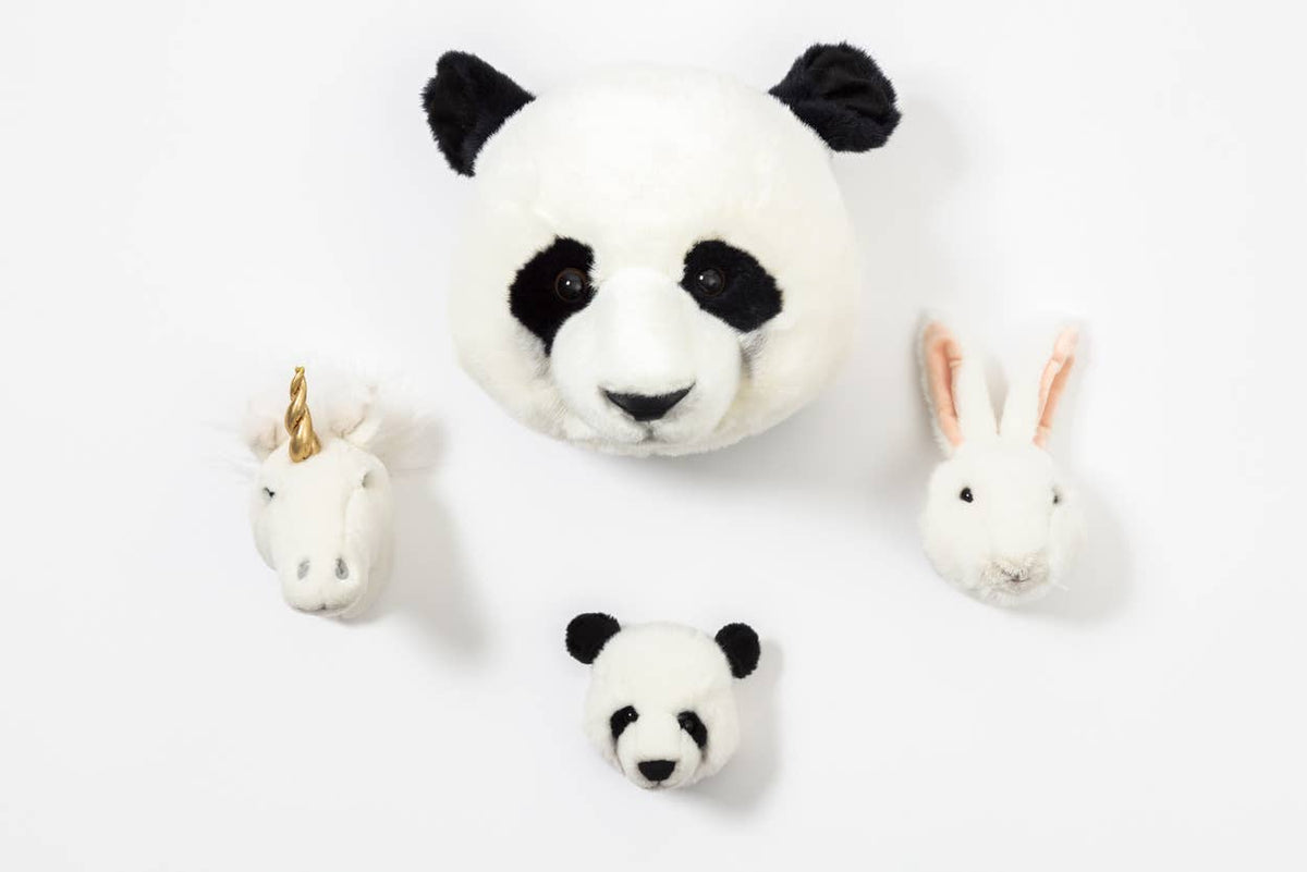 Mini Décoration Murale Peluche Têtes d'Animaux : Coffret - Wild & Soft