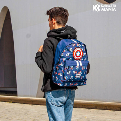 Sac à Dos HS PLUS Marvel Captain America « Brave » – Bleu