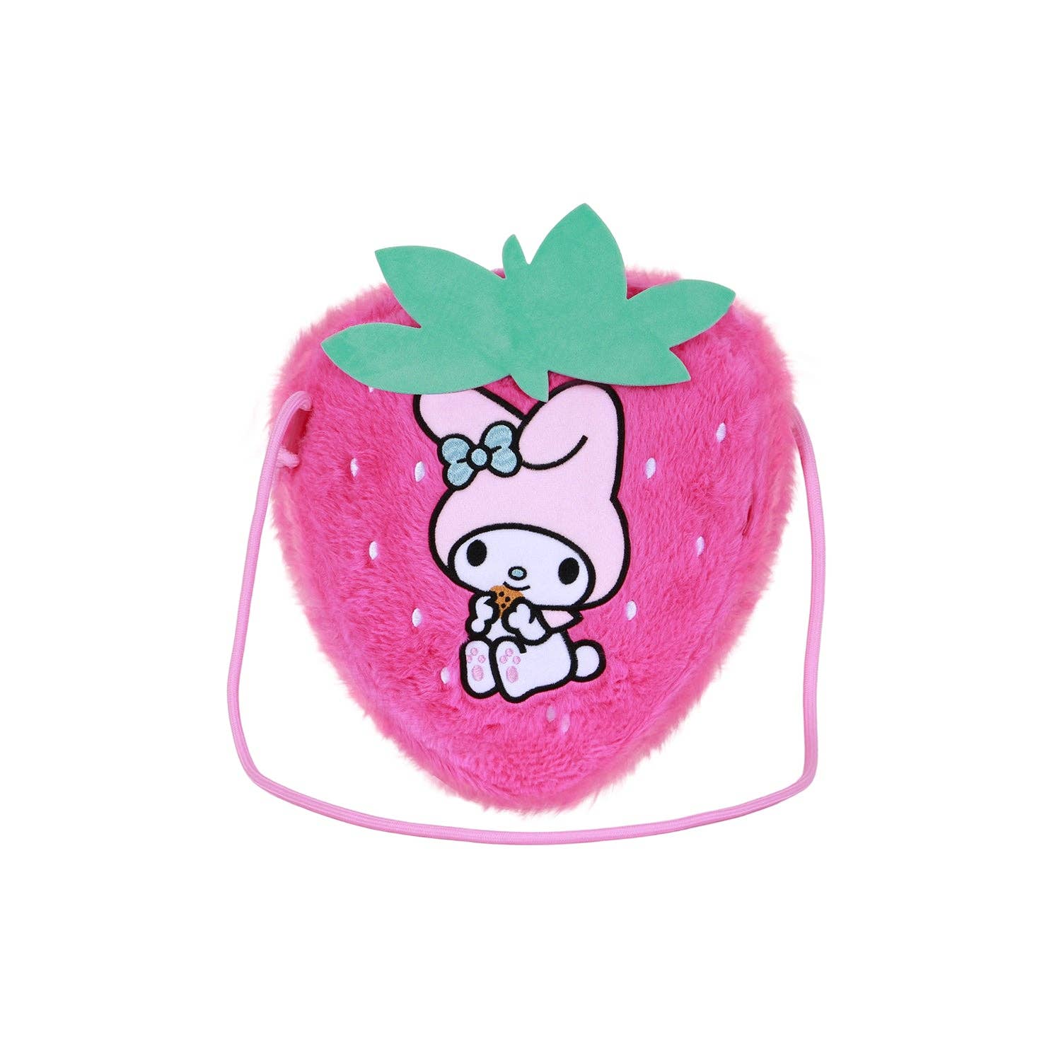 Sac à Bandoulière Soft Hello Kitty « My Melody Strawberry » – Rose