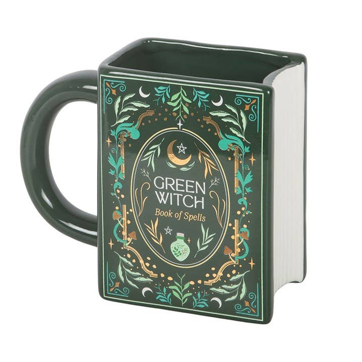 Grüner Hexen-Buchbecher „Zauberbuch“