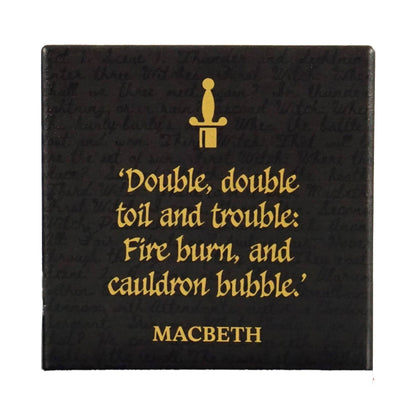 Sous-verre en céramique Shakespeare - simple Macbeth