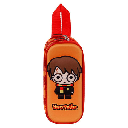 Trousse 3D Double Harry Potter « Bobblehead » – Orange