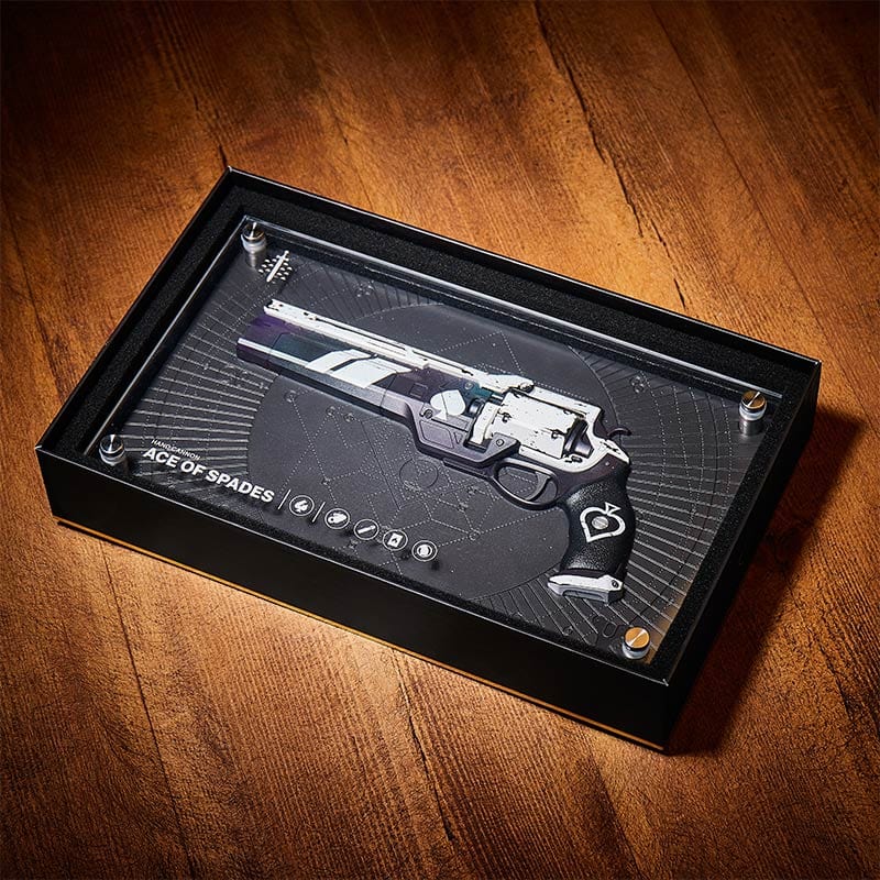 Plaque Réplique Destiny Exotic Armory Collection "Ace of Spades"
