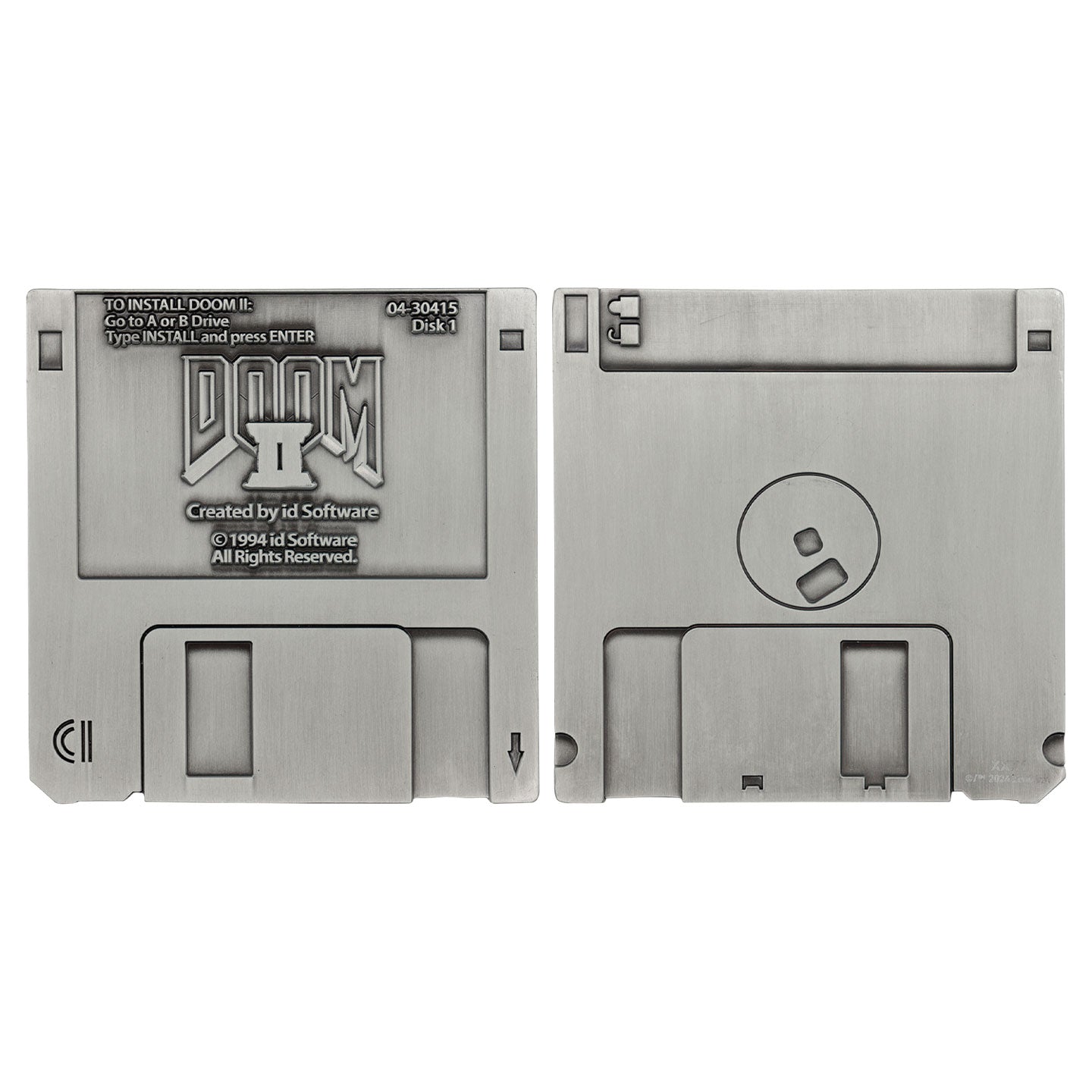 Réplique collector DOOM - II Floppy Disk Antique Silver Edition