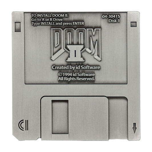 Réplique collector DOOM - II Floppy Disk Antique Silver Edition