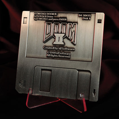Réplique collector DOOM - II Floppy Disk Antique Silver Edition