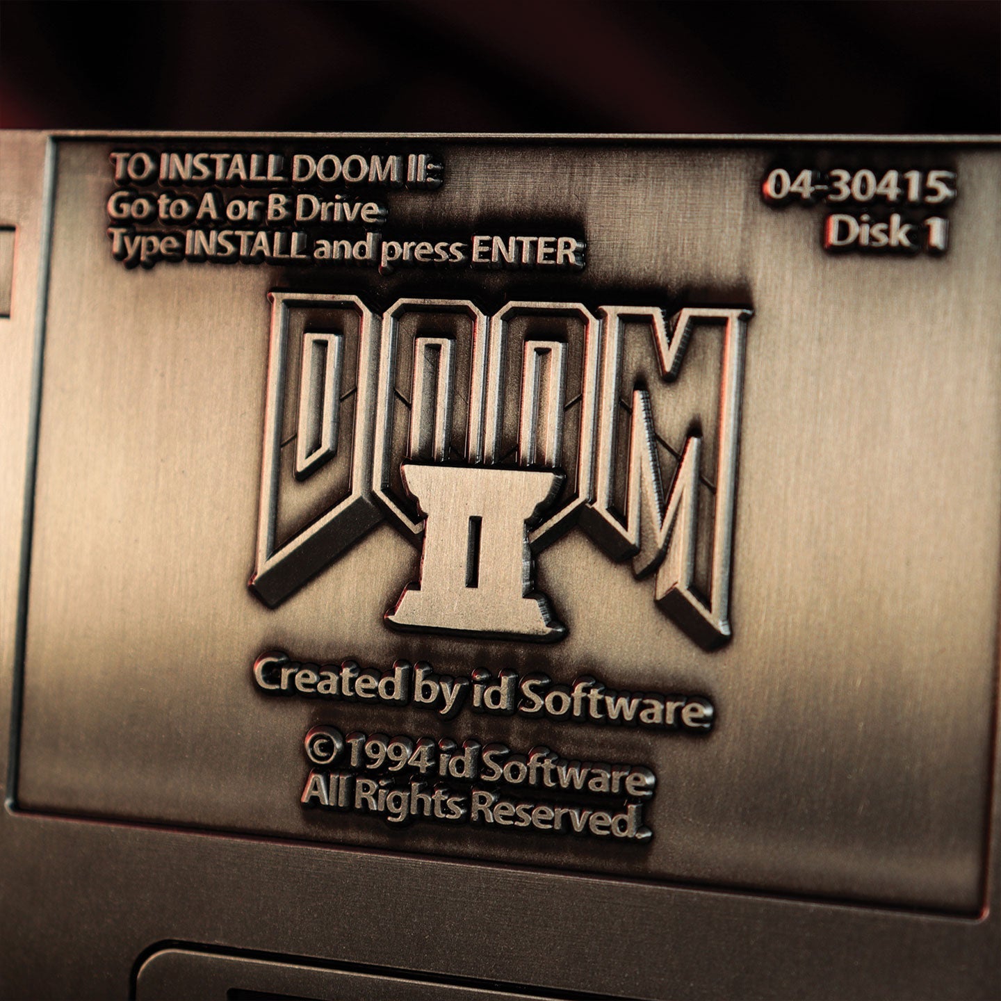 Réplique collector DOOM - II Floppy Disk Antique Silver Edition
