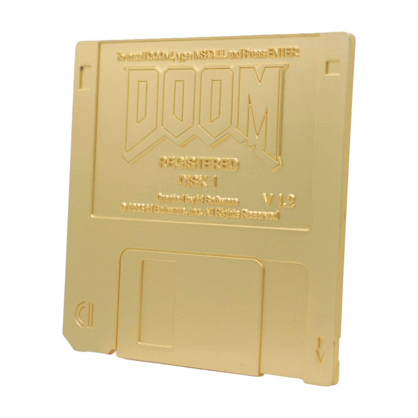 Réplique collector DOOM - Floppy Disk Imitation Gold