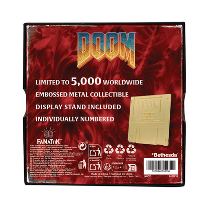 Réplique collector DOOM - Floppy Disk Imitation Gold