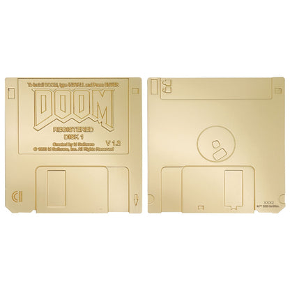 Réplique collector DOOM - Floppy Disk Imitation Gold