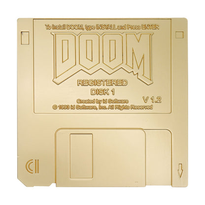 Réplique collector DOOM - Floppy Disk Imitation Gold