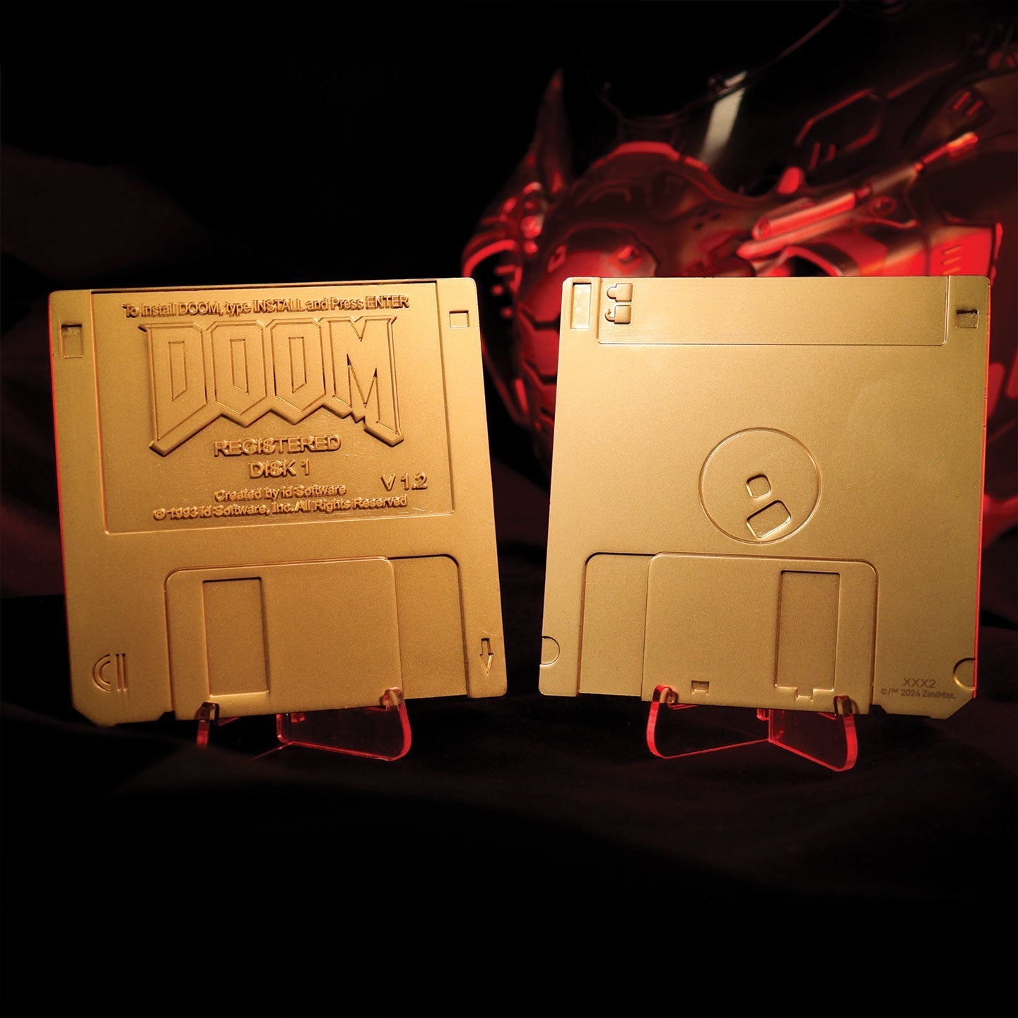 Réplique collector DOOM - Floppy Disk Imitation Gold