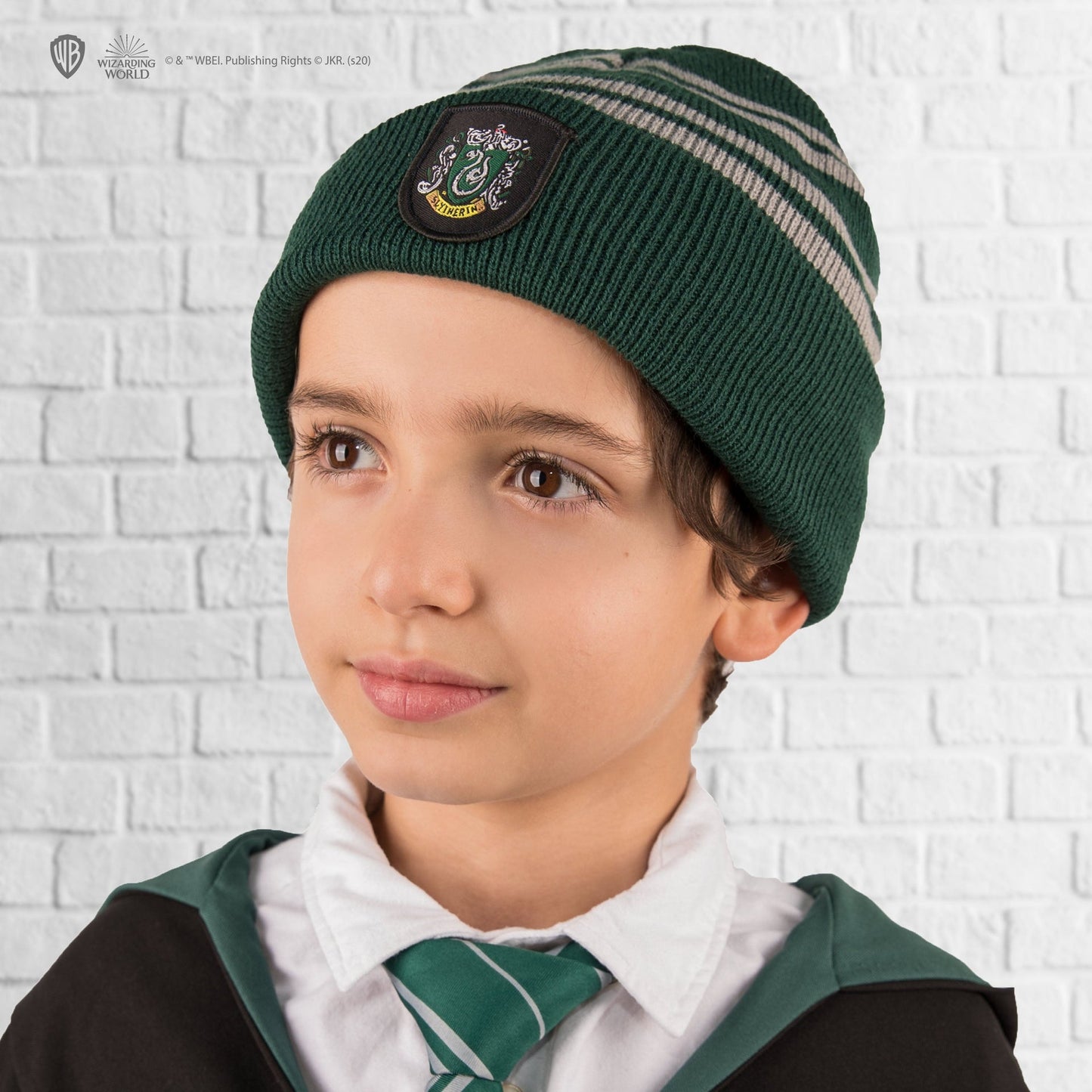 *Set Bonnet & Gants Tactiles Serpentard Enfants