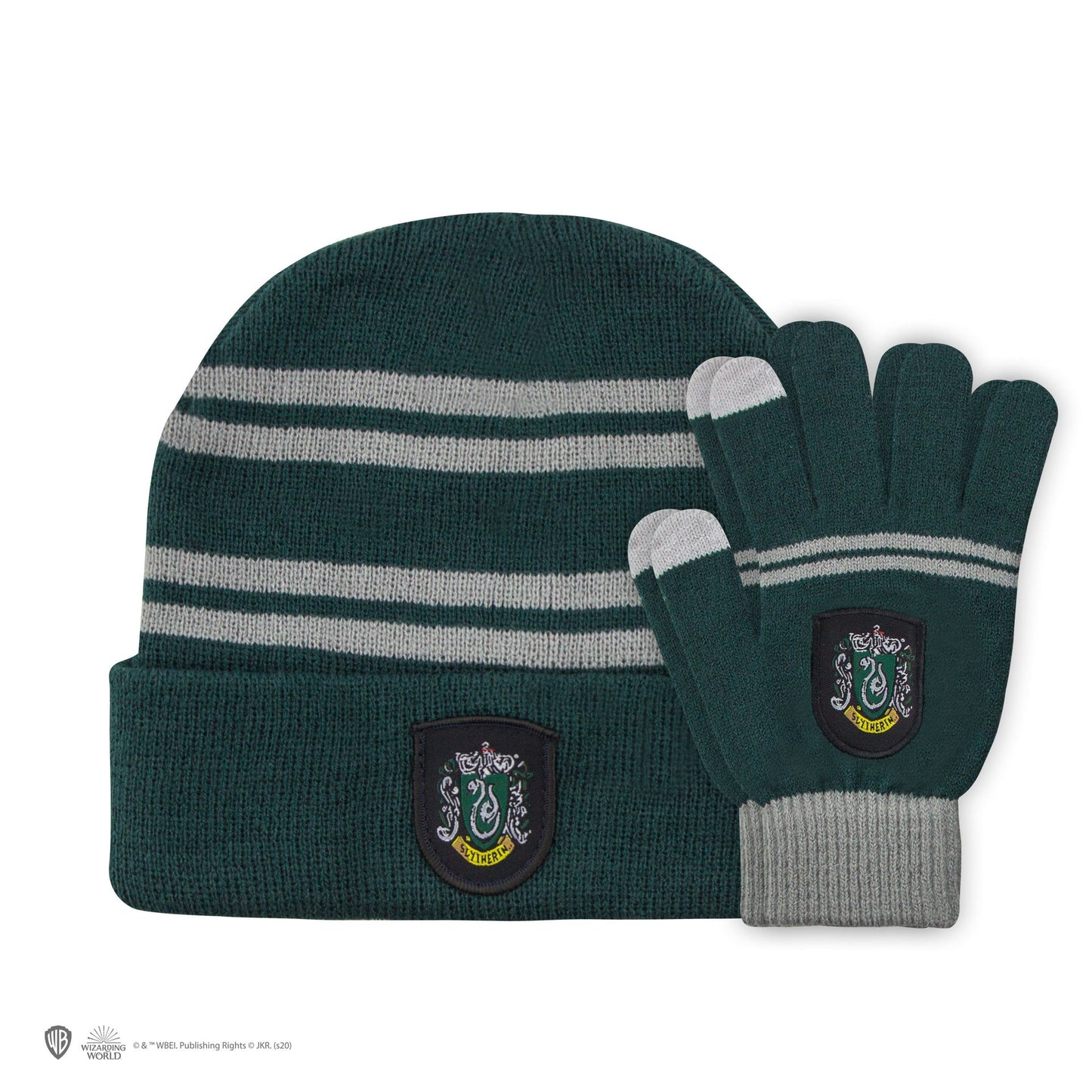 *Set Bonnet & Gants Tactiles Serpentard Enfants