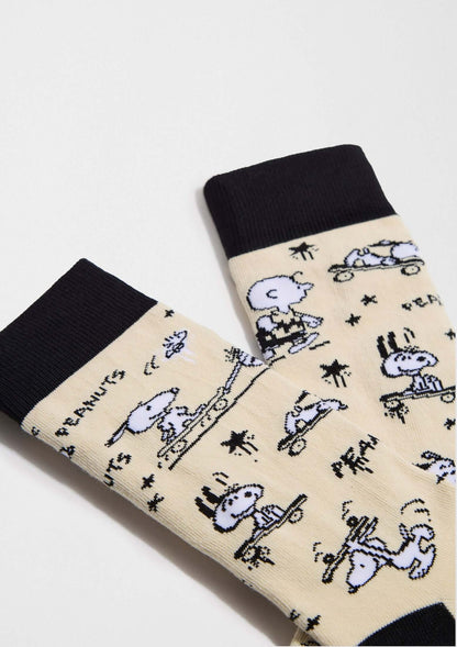Chaussettes BeSnoopy Skate Beige