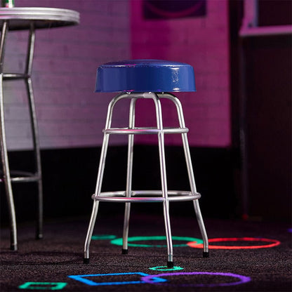 Quarter Arcade Barhocker (Blau)