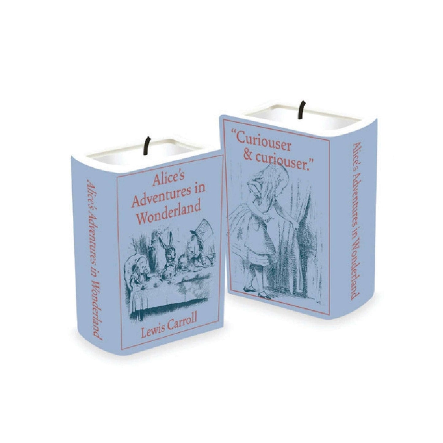 Bougie livre Alice au pays des merveilles 10 cm