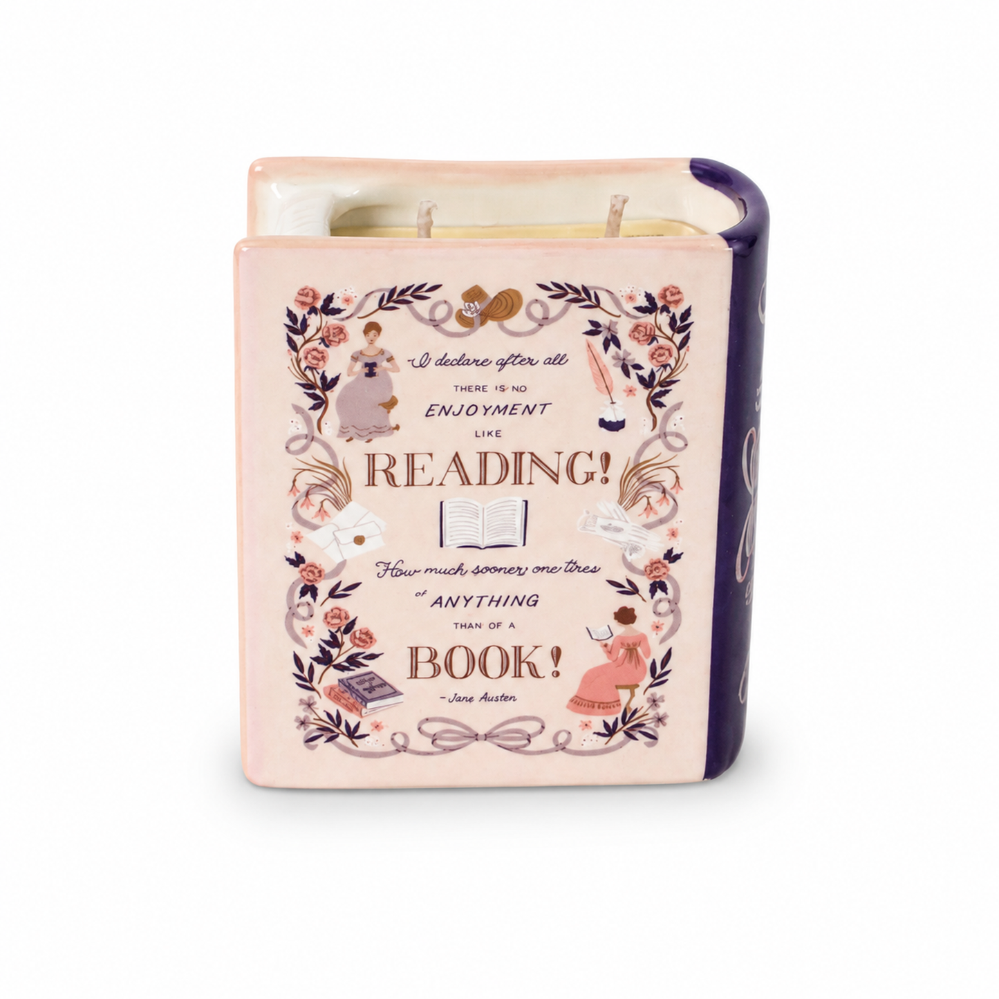 Bougie livre Jane Austen - Orgueil et Préjugés 10 cm