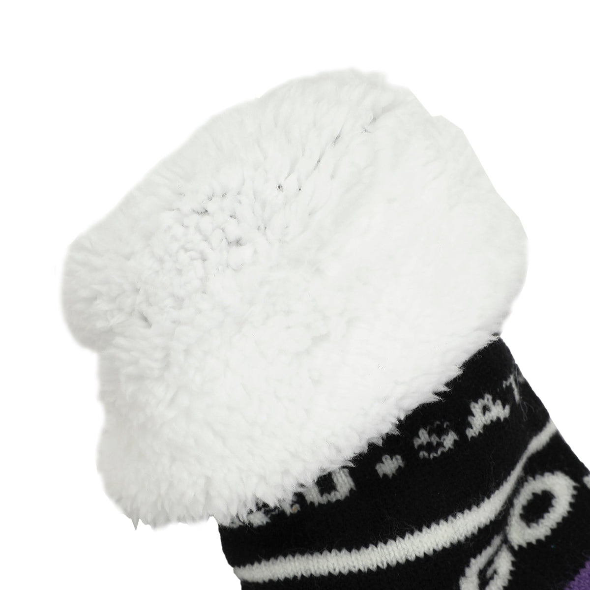 Chaussettes femme Jujutsu Kaisen - Satoru Goji violet simili mouton doublé