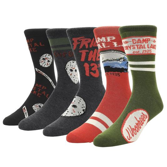 Chaussettes Friday the 13th Camp Crystal Lake - lot de 5 paires