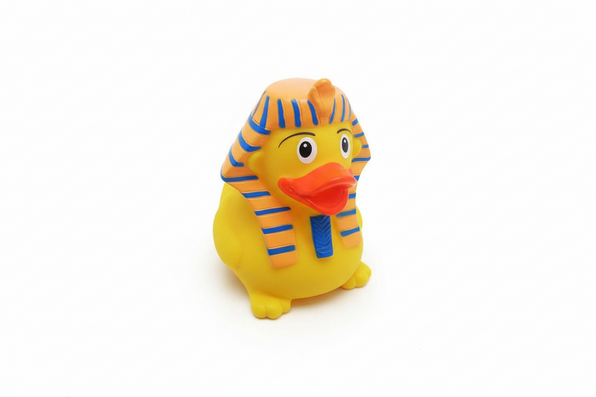 Canard Sphinx Yarto — canard de bain à collectionner, inspiré de l'Égypte antique, vue complémentaire 2