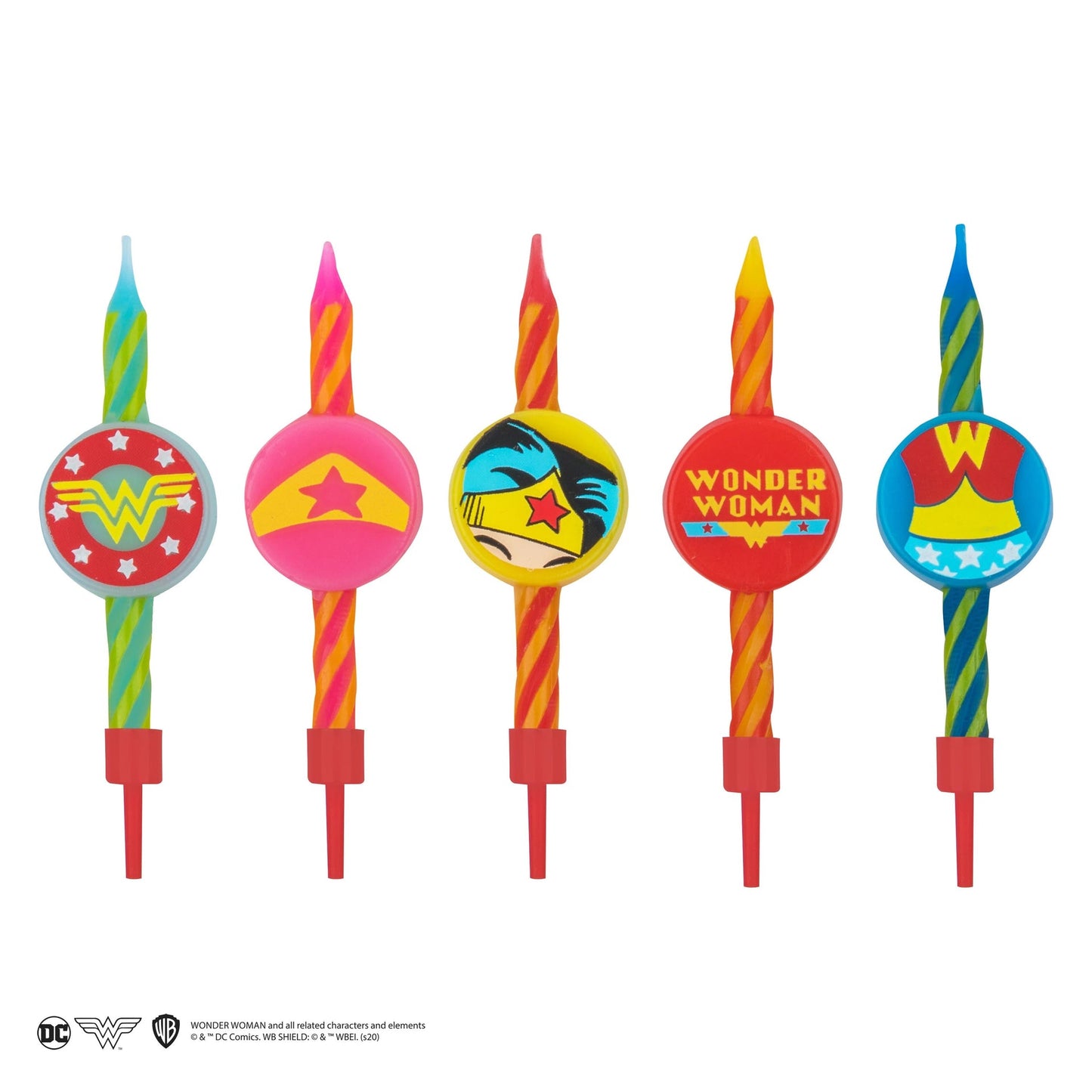 *Bougies d'anniversaire Wonder Woman (Set de 10)