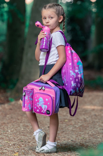 Sac à cordon avec bandoulière – licorne Ombre