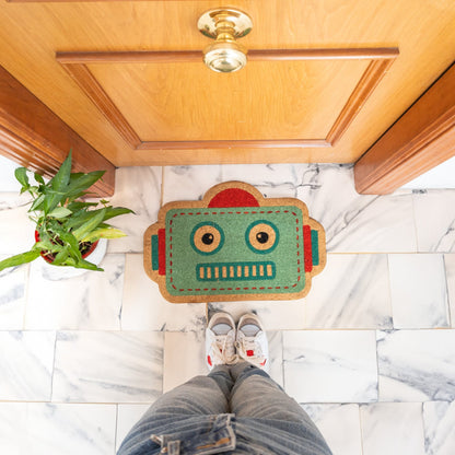 Paillasson « Robot » Bleu – Fisura – vue 2